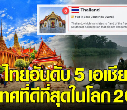 ไทยครองอันดับ 5 เอเชีย “ประเทศที่ดีที่สุดในโลกประจำปี 2022”