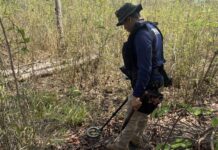 ลุยกวาดล้างทุ่นระเบิดชายแดนอุบลฯ เปิดพื้นที่ปลอดภัยแล้วกว่า 1.2 แสน ตร.ม.