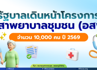 รัฐบาลเตรียมผลิตอาสาพยาบาลชุมชน (อสพ.) จำนวน 10,000 คน ปฏิบัติงานเชิงรุกร่วมกับ อสม.